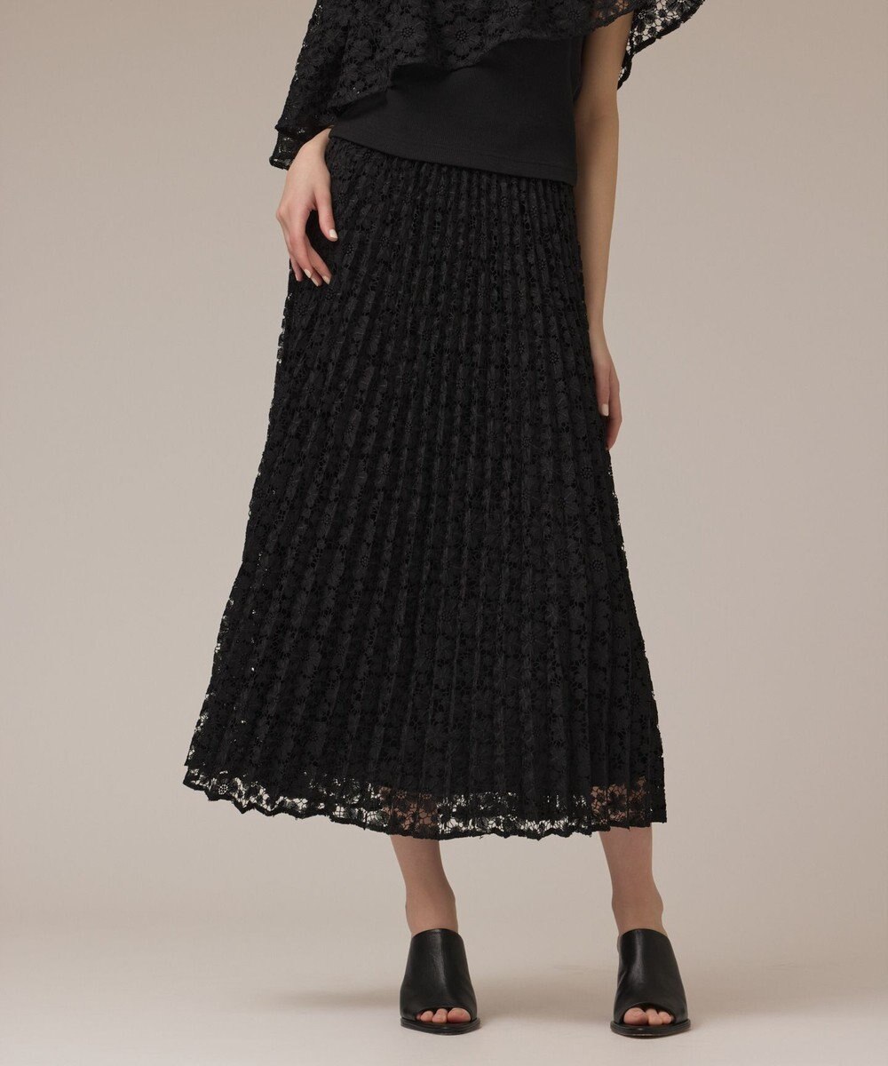 GRACE CONTINENTAL レースプリーツスカート 