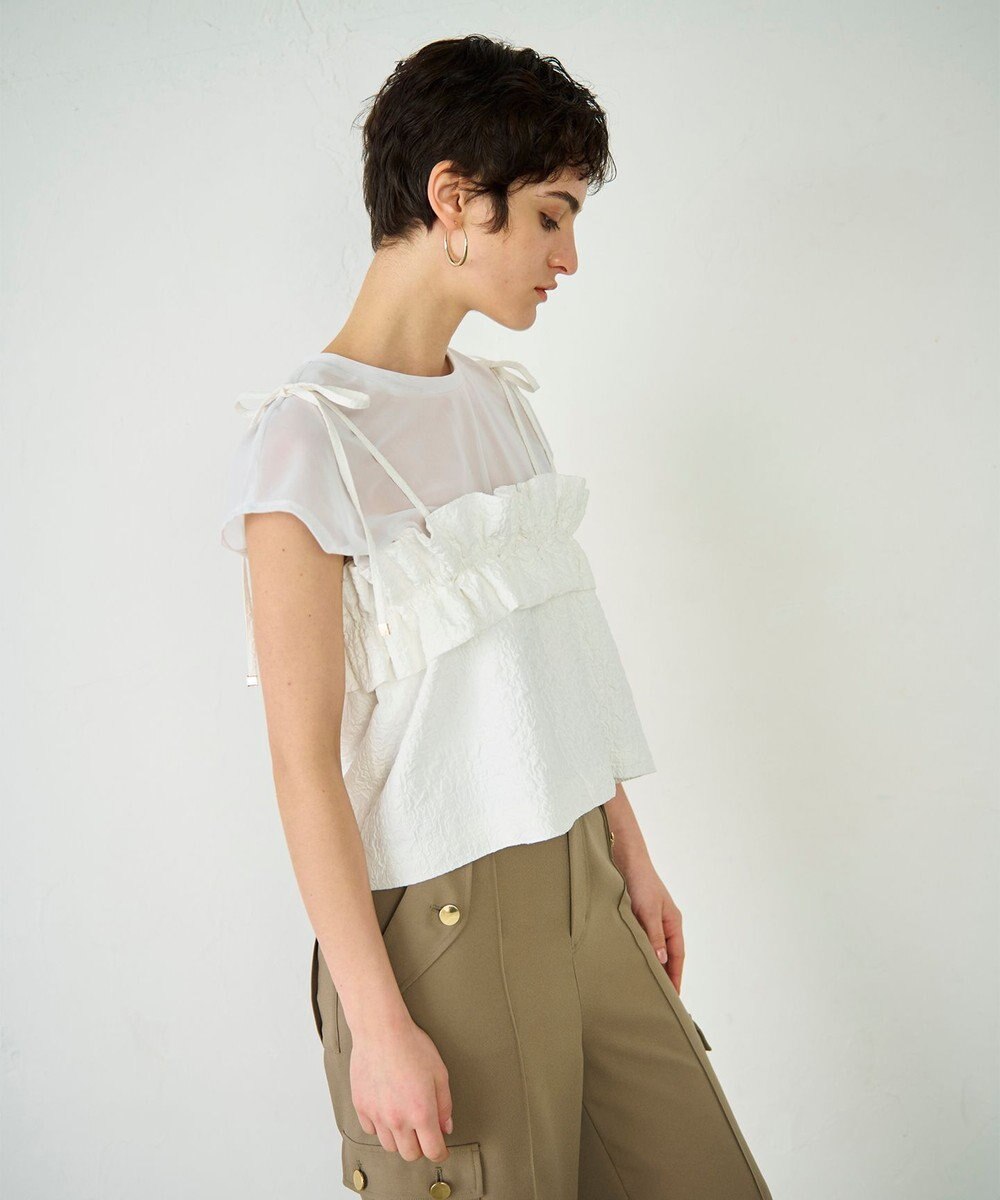 GRACE CONTINENTAL ビスチェチュールトップ