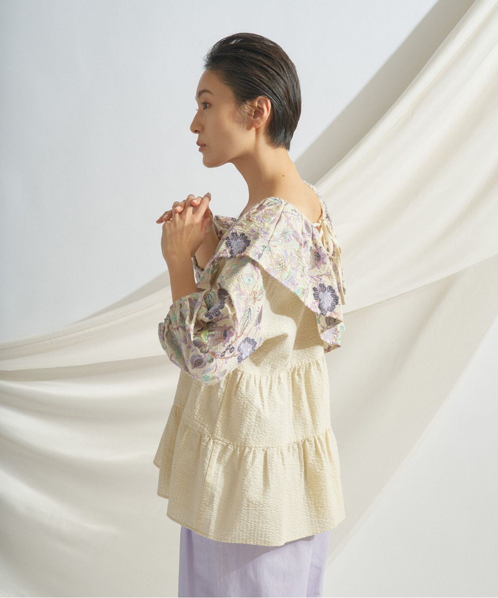 フリル刺繍トップ / GRACE CONTINENTAL | GRACE CONTINENTAL グレース