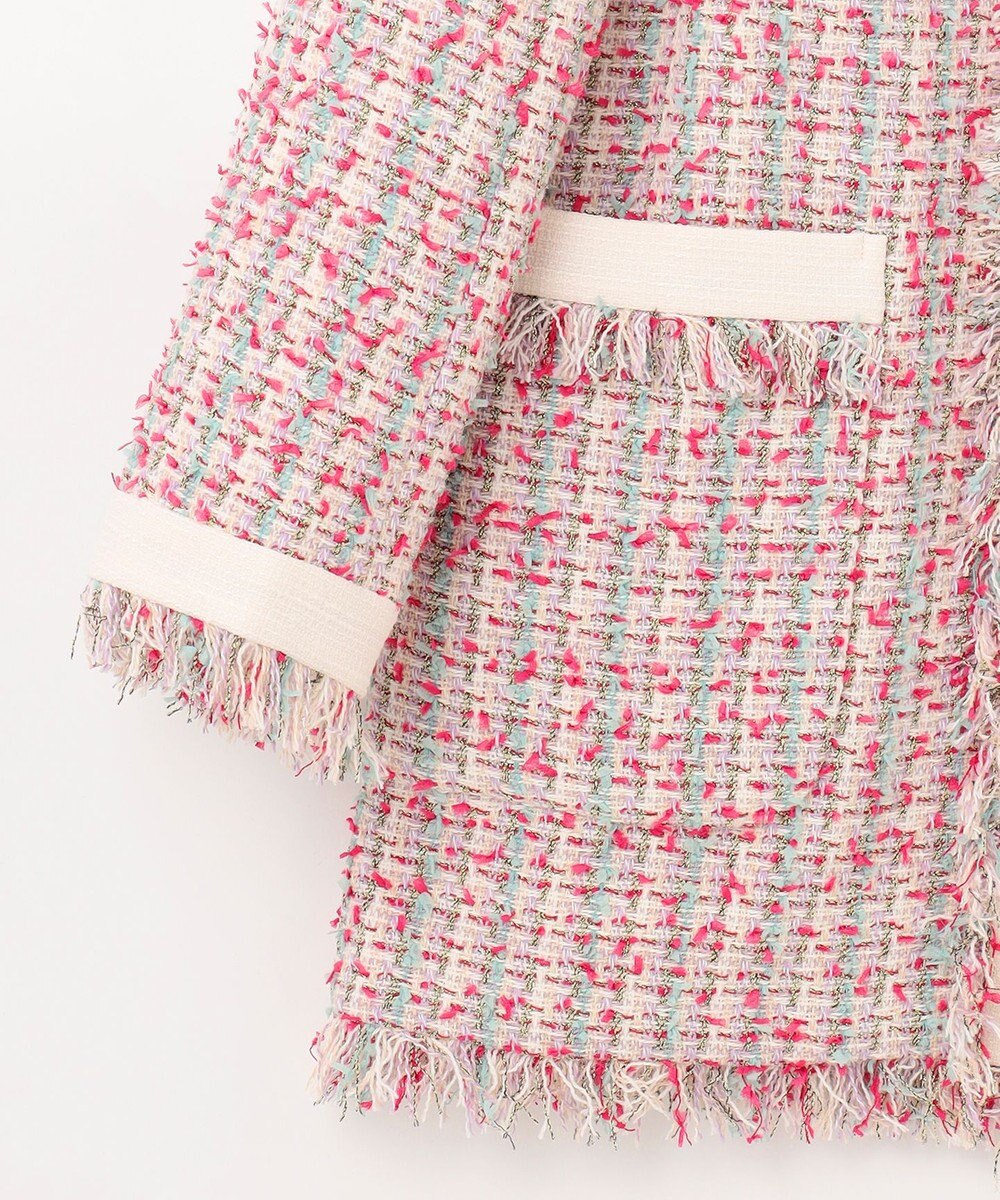 GRACE CONTINENTAL フリンジツイードジャケット 