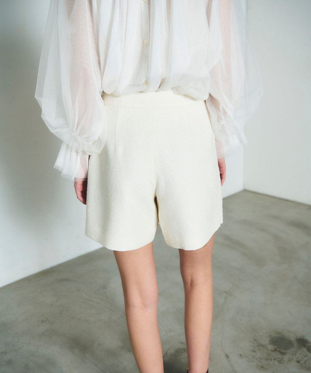 GRACE CONTINENTAL ツイードラップショートパンツ 