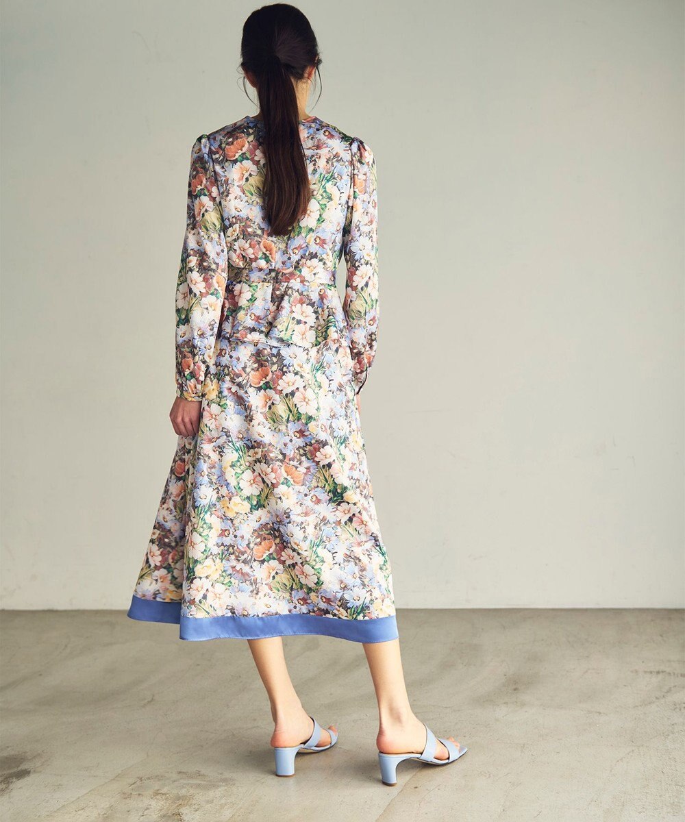 GRACE CONTINENTAL グラデフラワープリントスカート