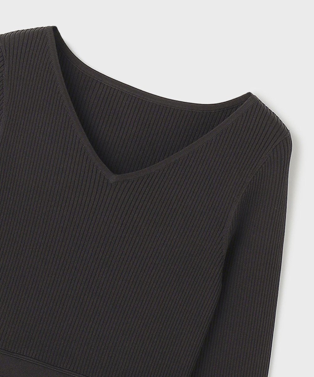 GRACE CONTINENTAL テープ刺繍ニットワンピース 