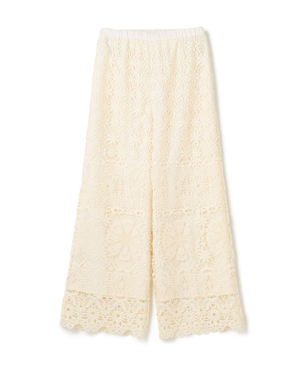 GRACE CONTINENTAL レースストレートパンツ 