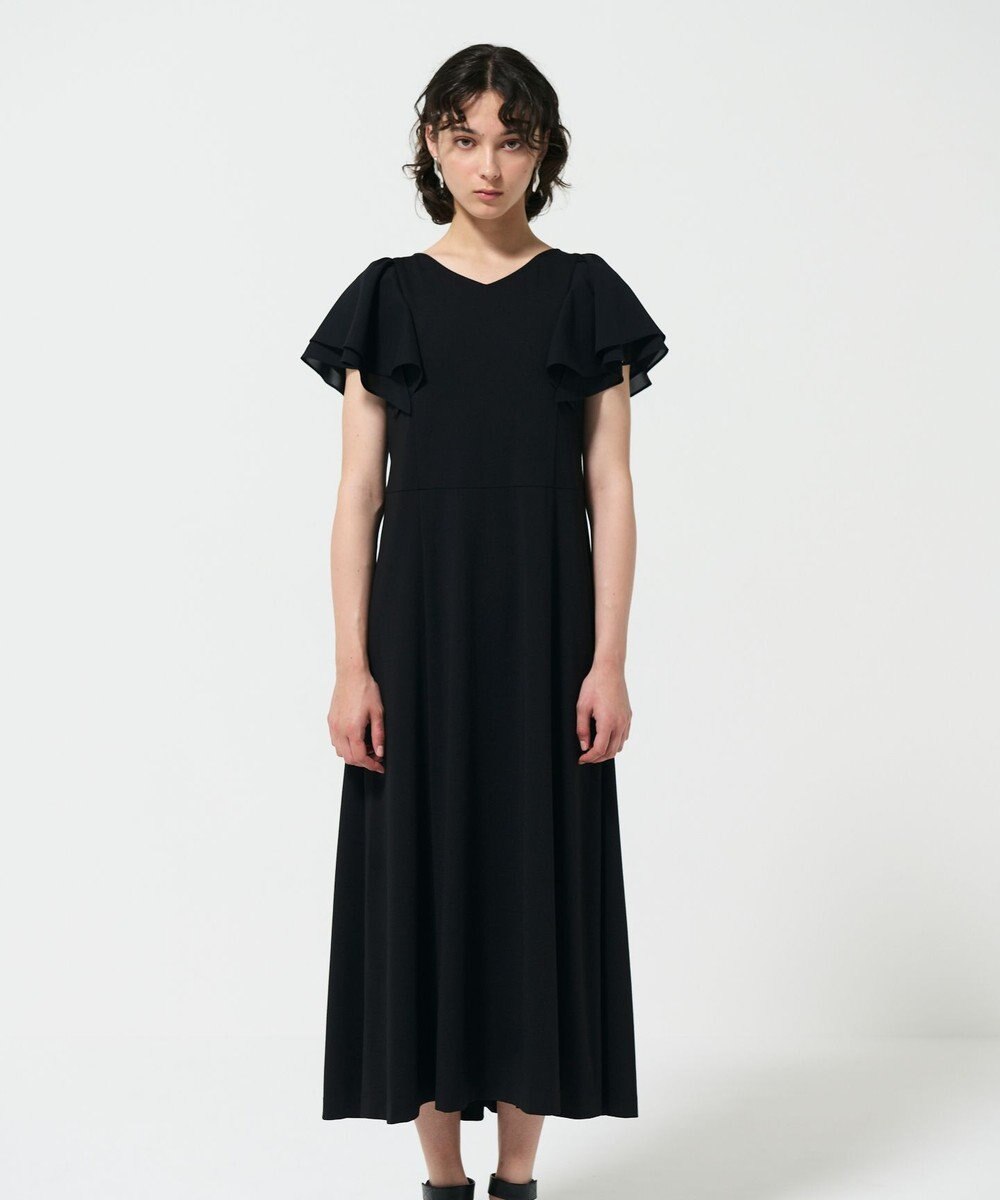 GRACE CONTINENTAL フリルスリーブカットワンピース 