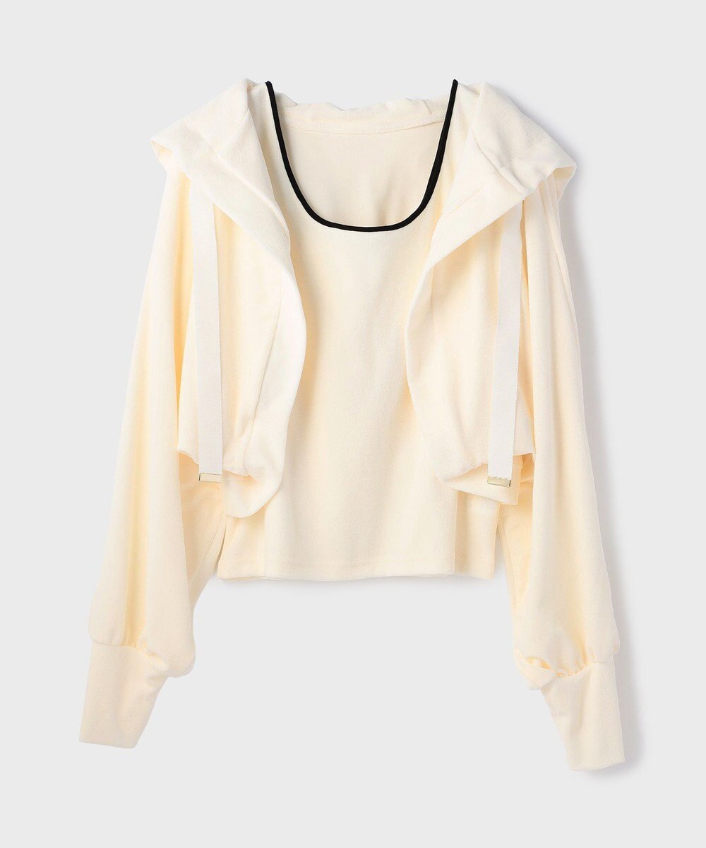 GRACE CONTINENTAL ルーズパーカーsetトップ 