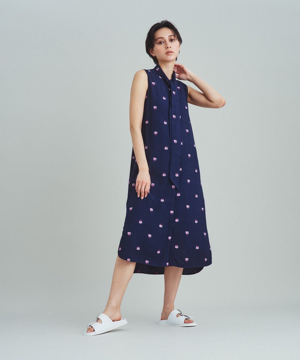 GRACE CONTINENTAL エンゼルフィッシュジャガードワンピース 