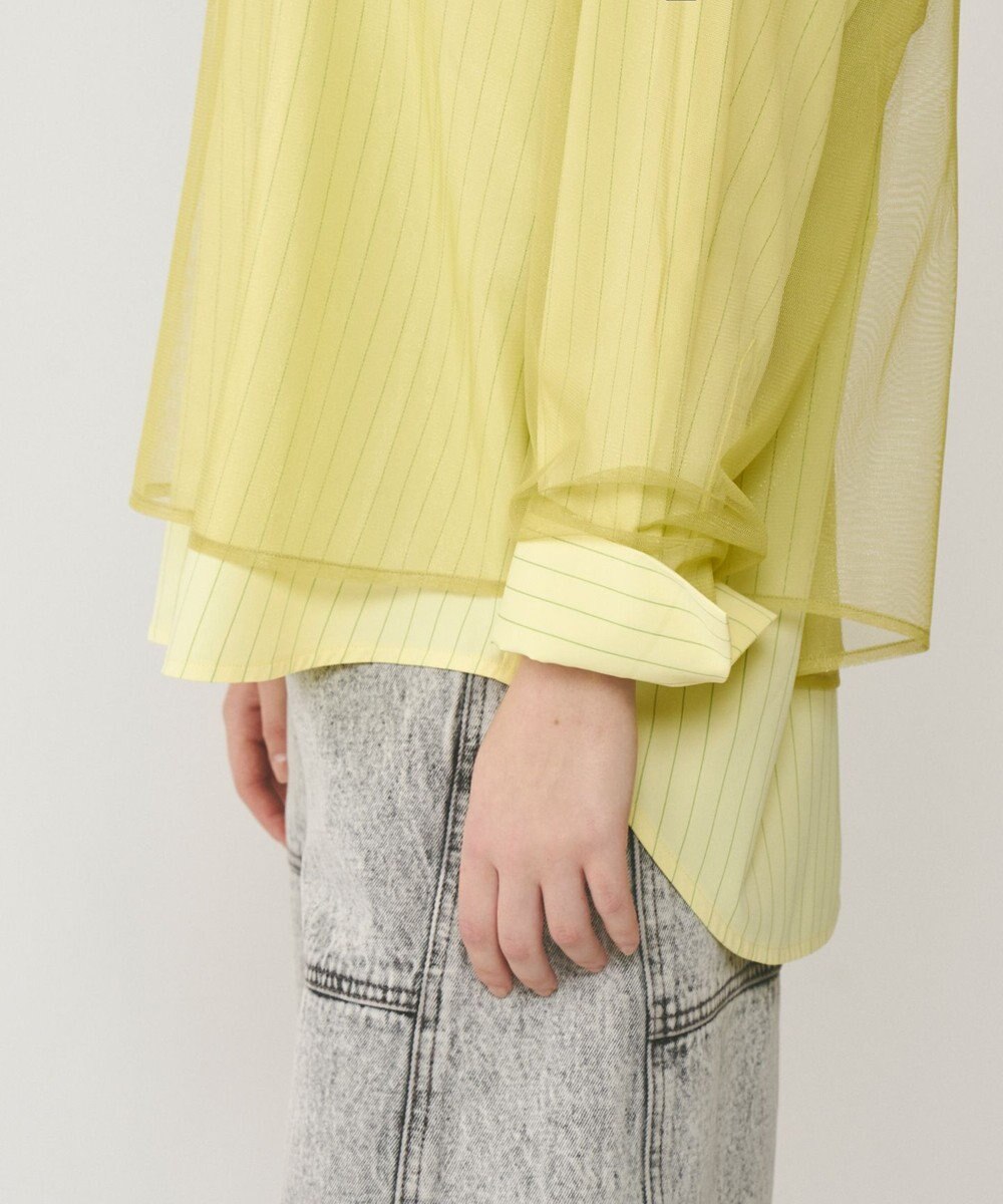 GRACE CONTINENTAL チュールレイヤードシャツ