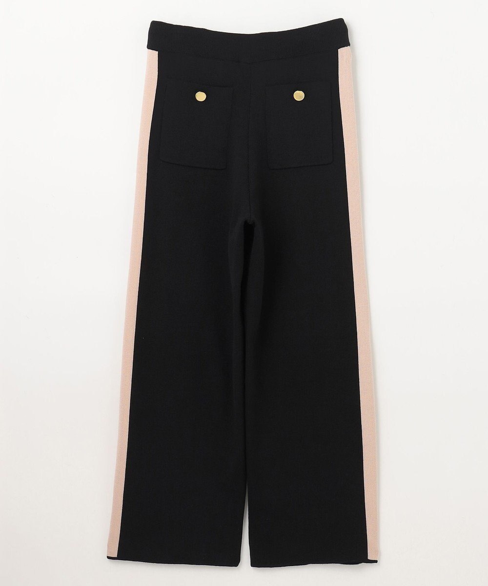 GRACE CONTINENTAL サイドラインニットパンツ
