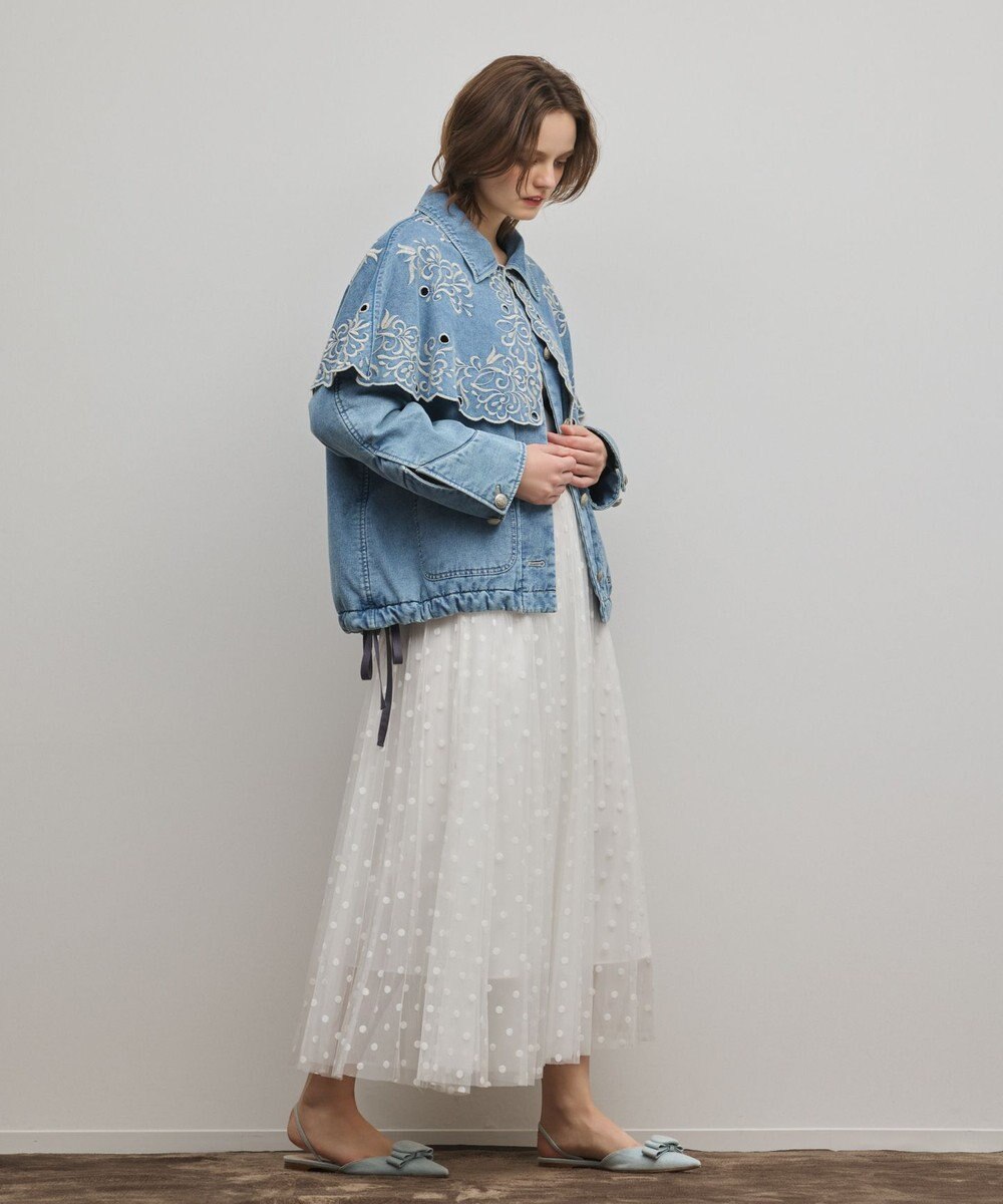 GRACE CONTINENTAL ケープ付カバーオールジャケット 