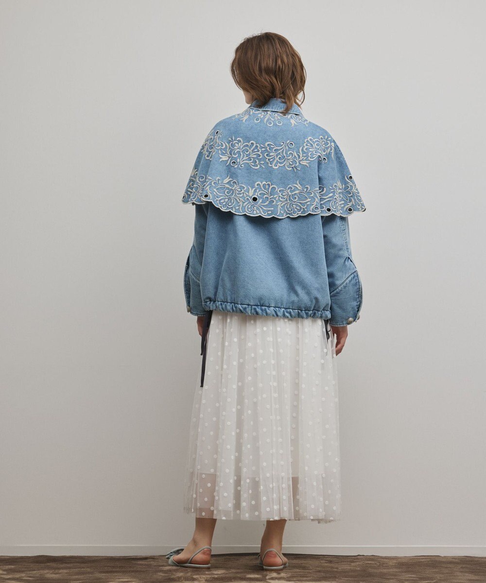 GRACE CONTINENTAL ケープ付カバーオールジャケット 