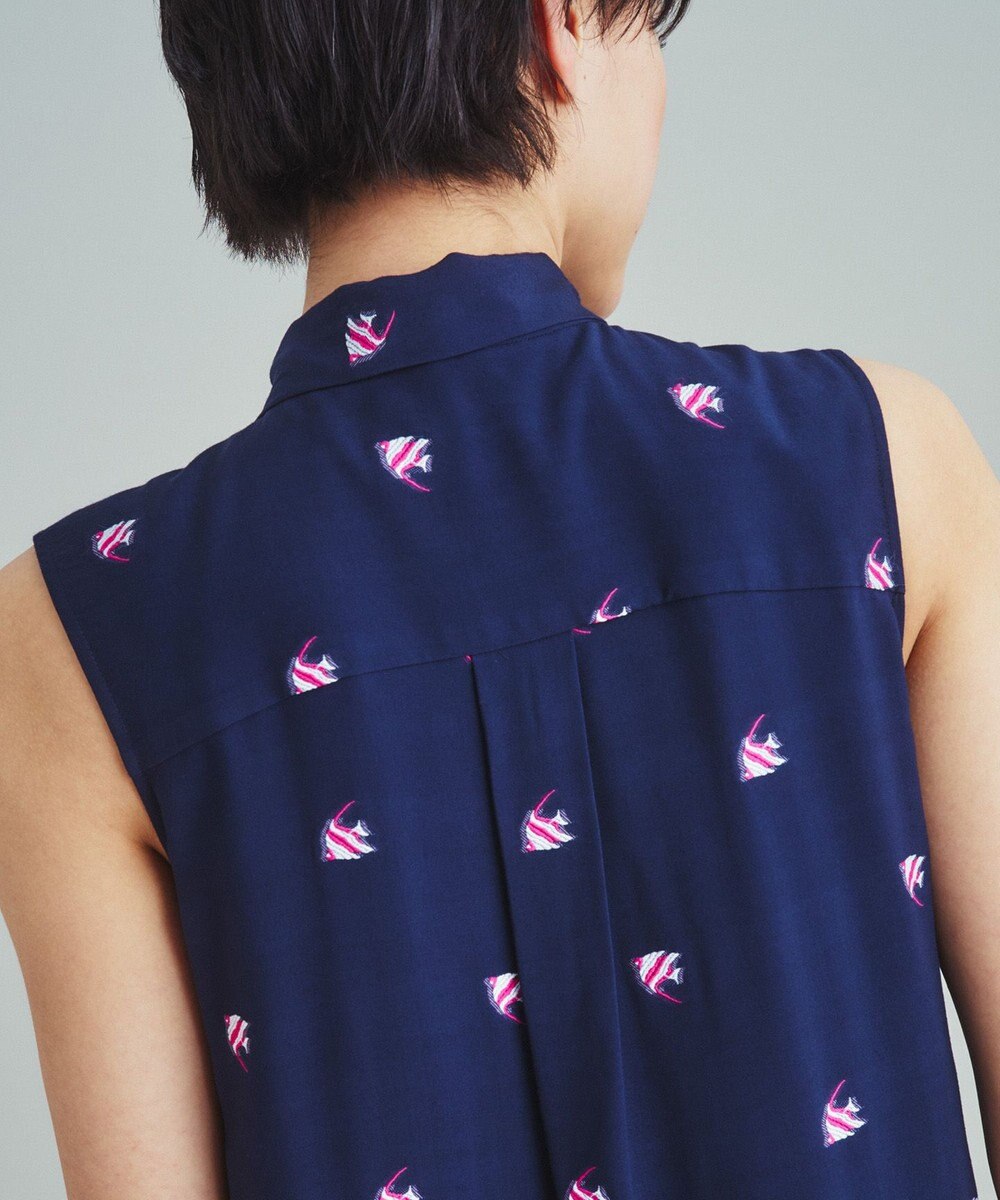 GRACE CONTINENTAL エンゼルフィッシュジャガードワンピース 