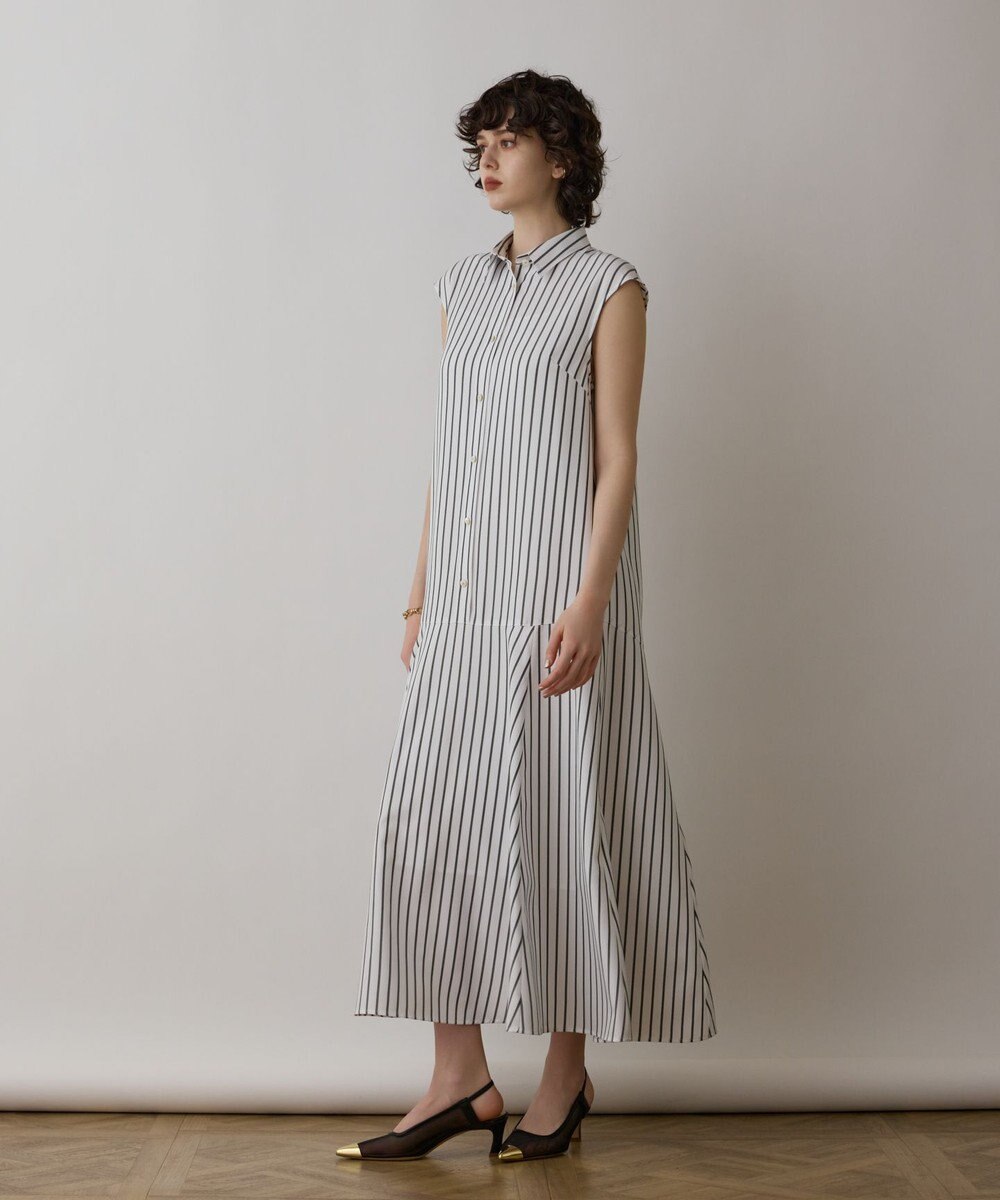 GRACE CONTINENTAL ストライプシャツワンピース
