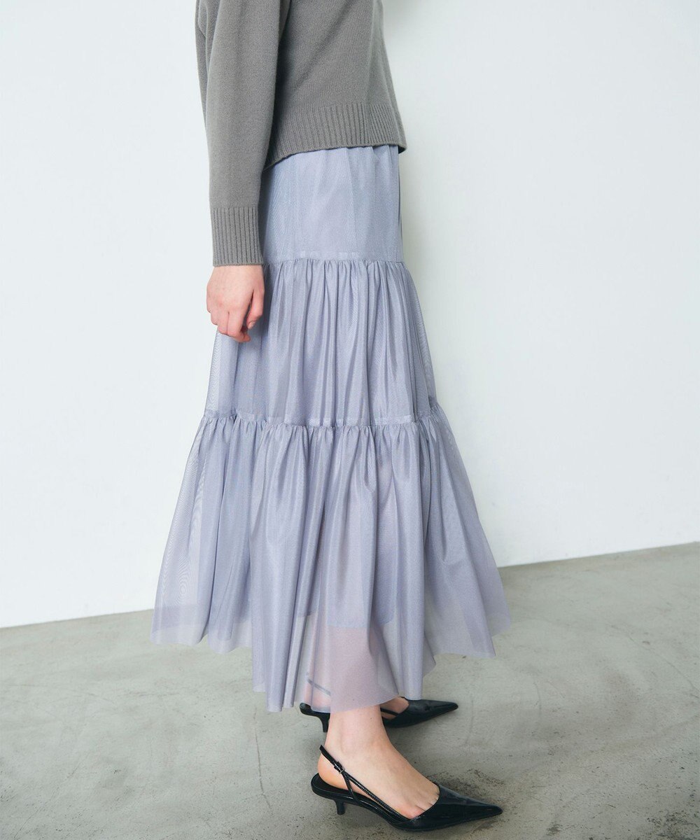 GRACE CONTINENTAL チュールティアードスカート
