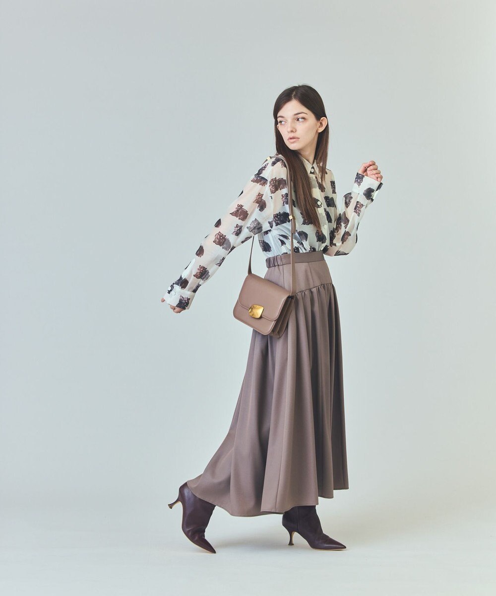 GRACE CONTINENTAL チンツジョーゼットスカート
