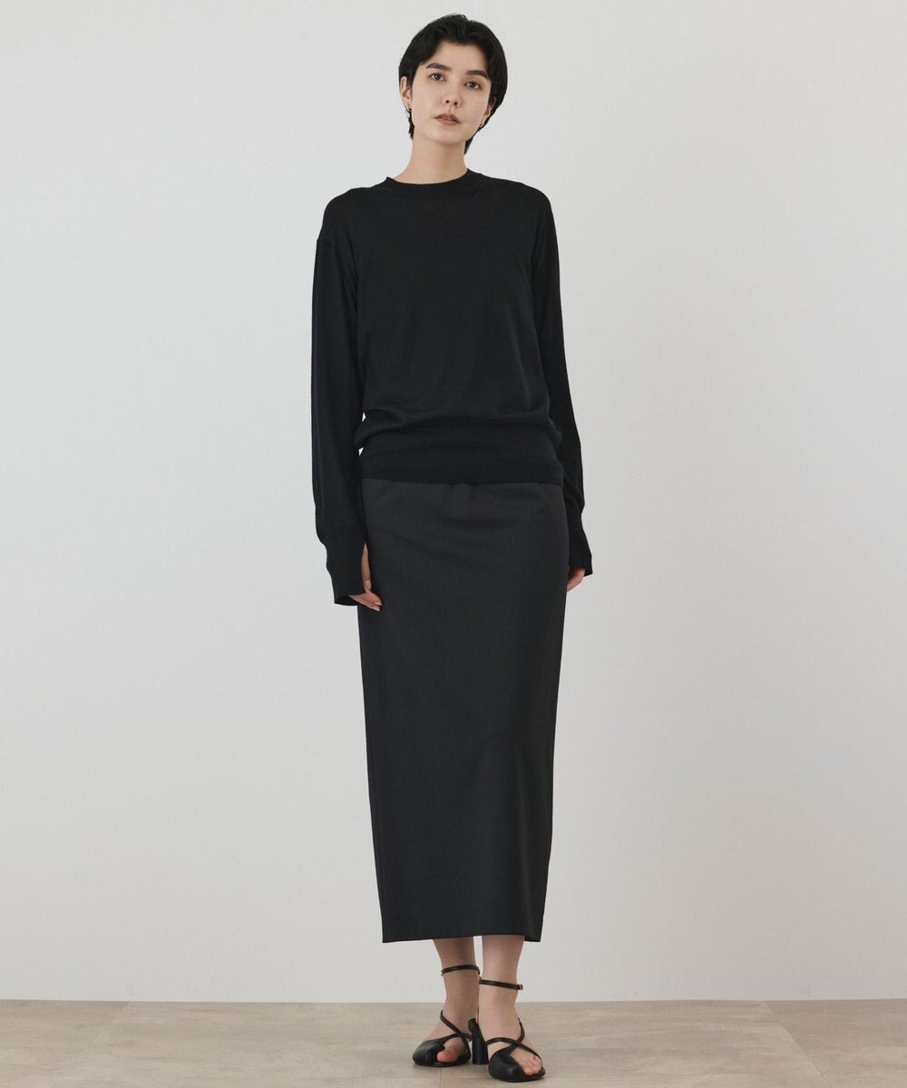 GRACE CONTINENTAL ウールシルククルーニットトップス 