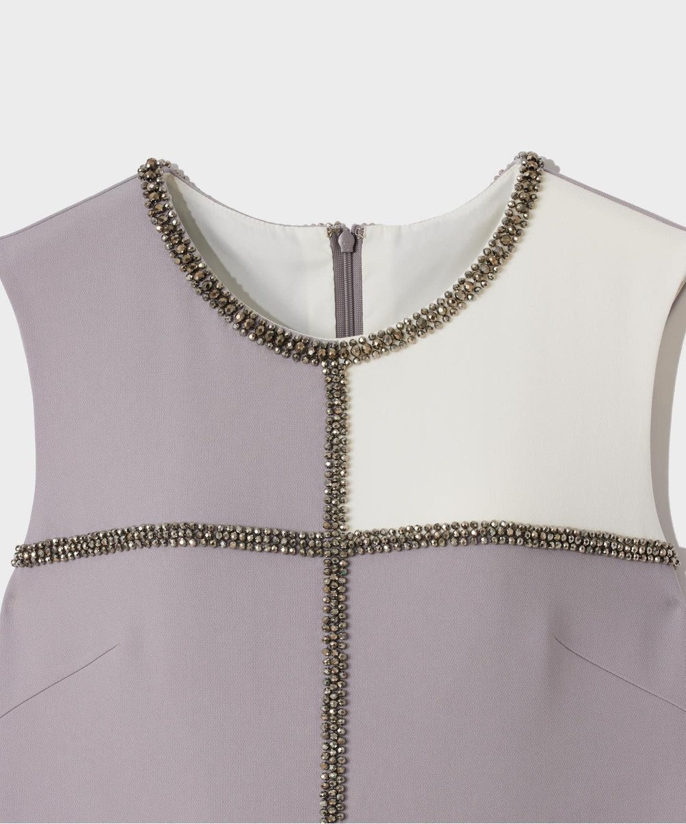 GRACE CONTINENTAL ビジューバイカラードレス