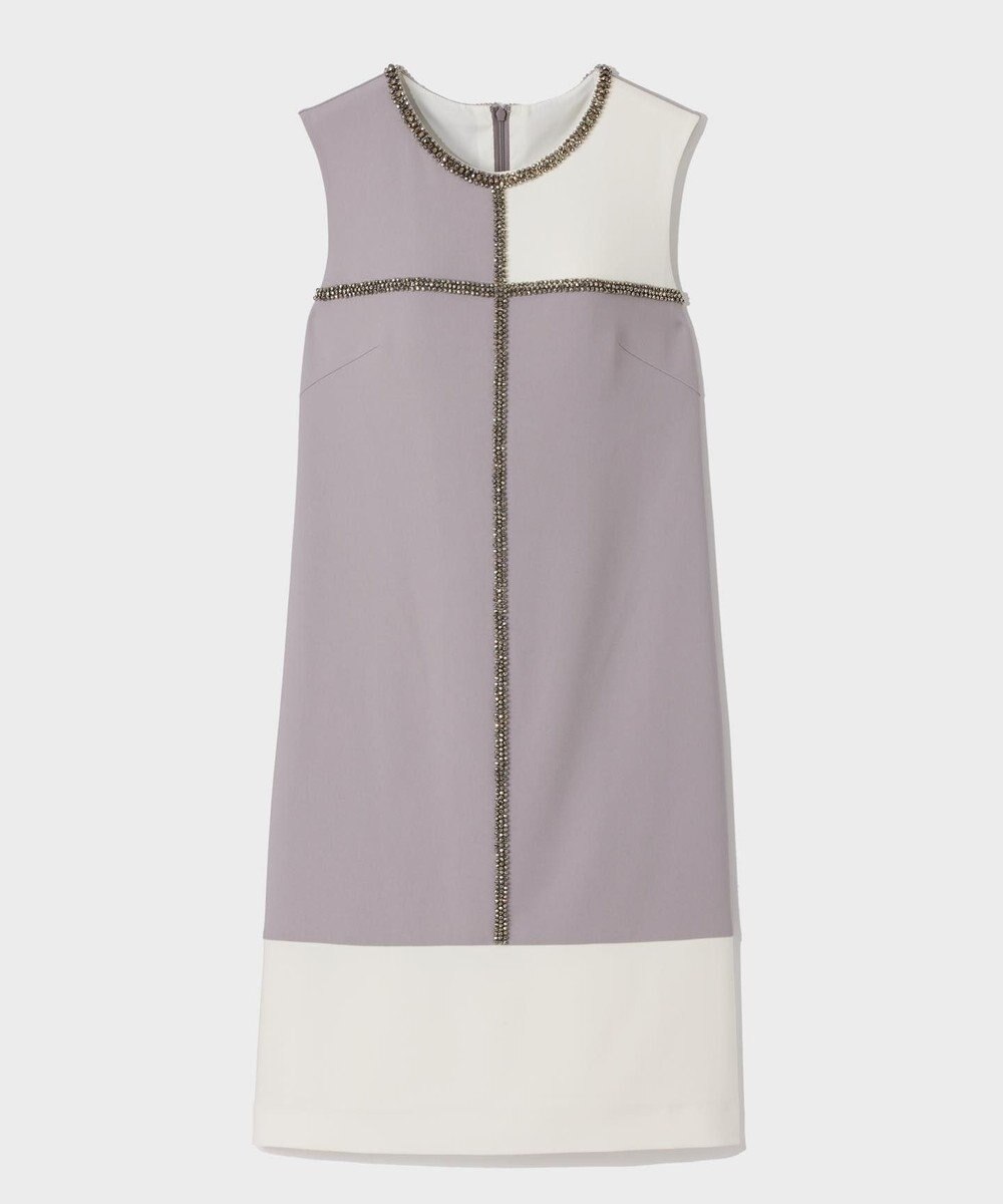 GRACE CONTINENTAL ビジューバイカラードレス