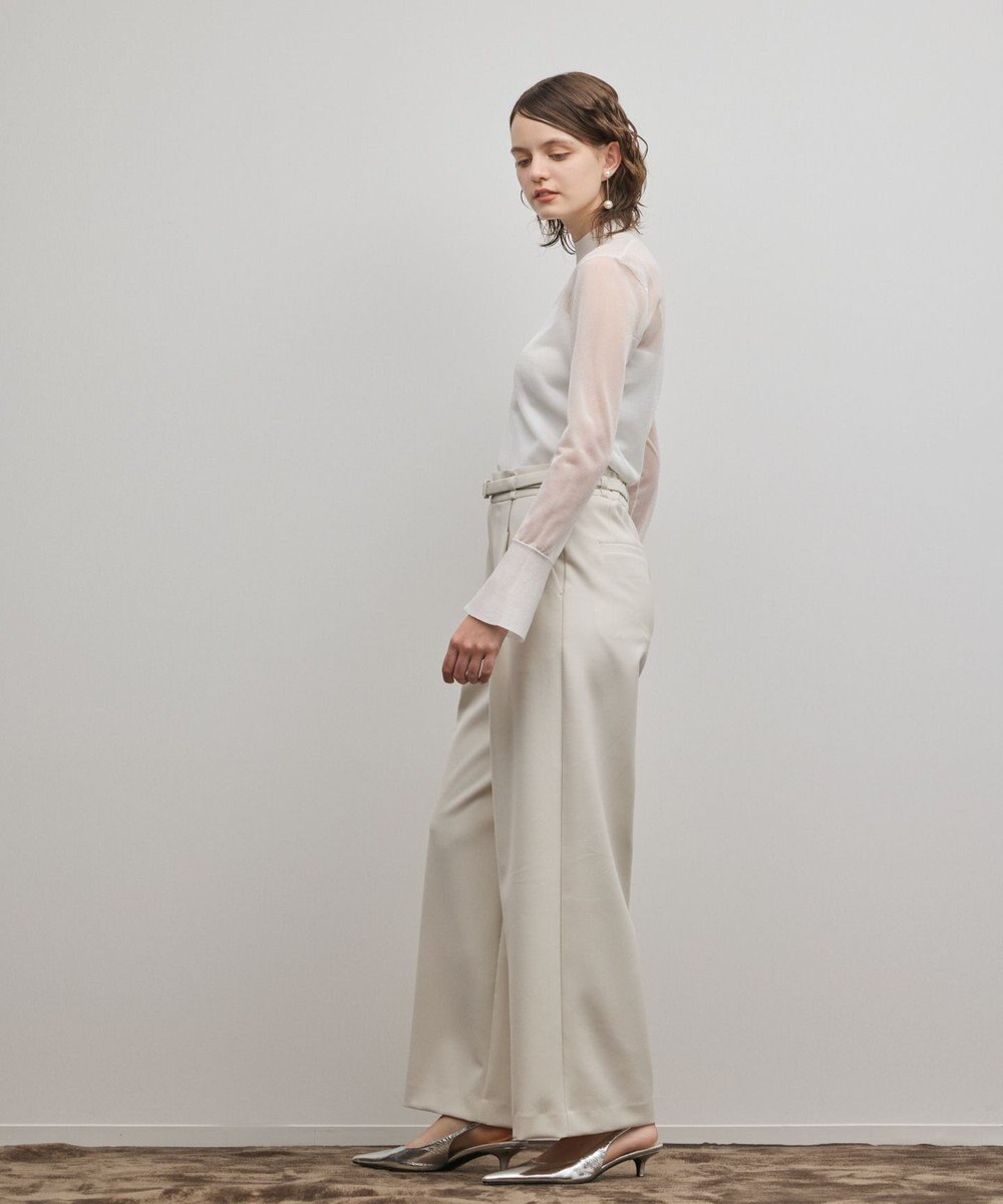 GRACE CONTINENTAL ダブルクロスワイドパンツ 