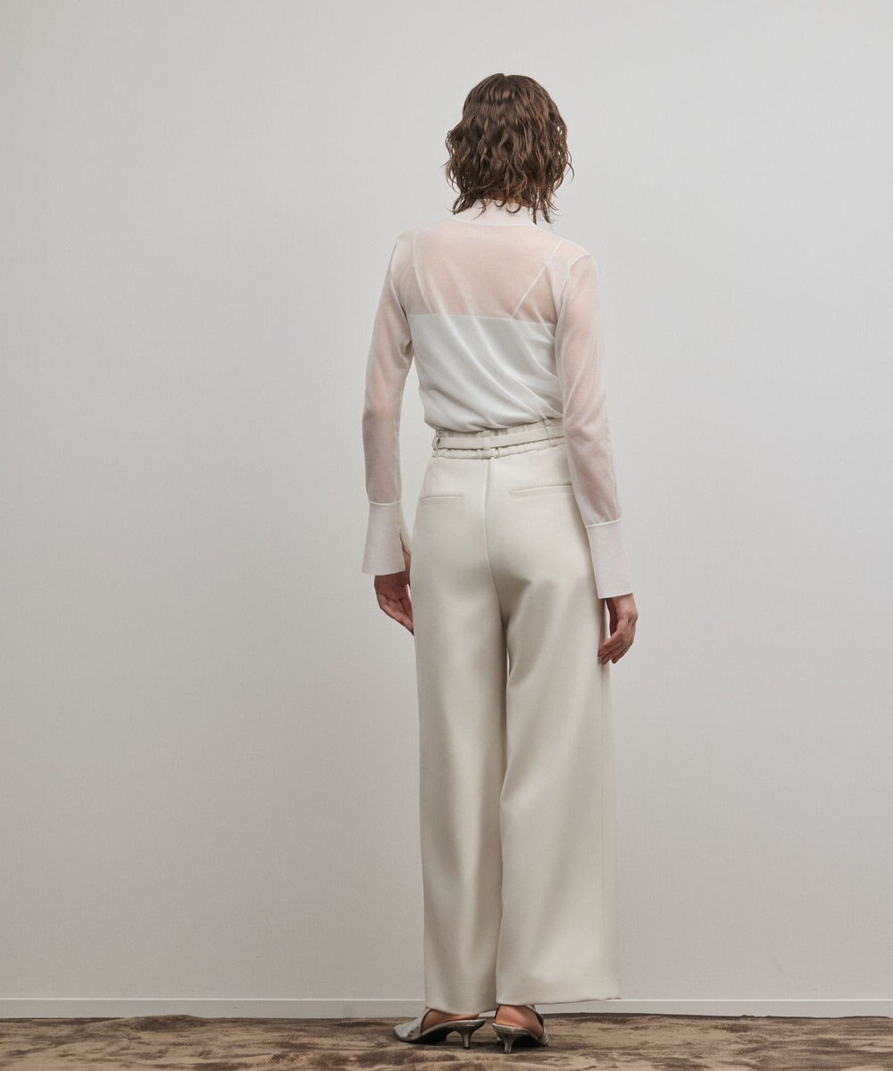 GRACE CONTINENTAL ダブルクロスワイドパンツ 