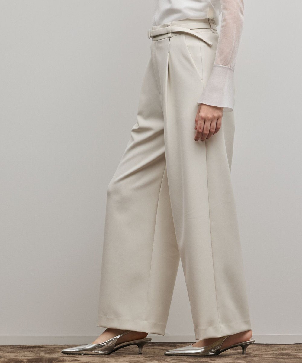 GRACE CONTINENTAL ダブルクロスワイドパンツ 