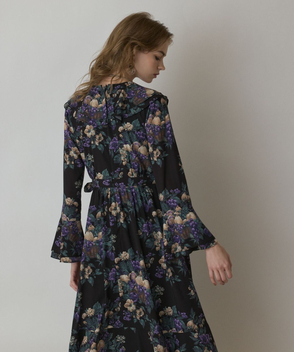 GRACE CONTINENTAL ボタニカルベリープリントワンピース 