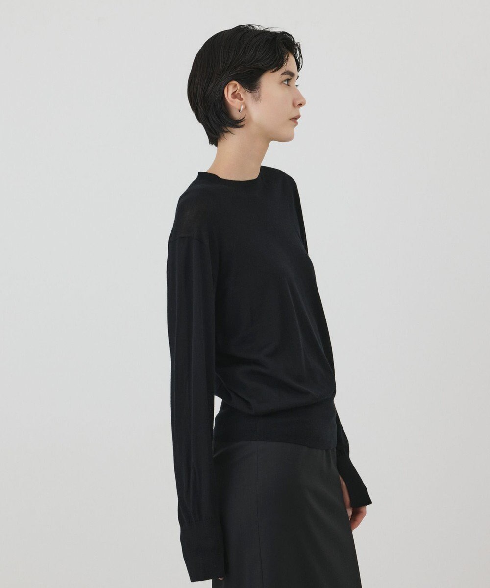GRACE CONTINENTAL ウールシルククルーニットトップス 