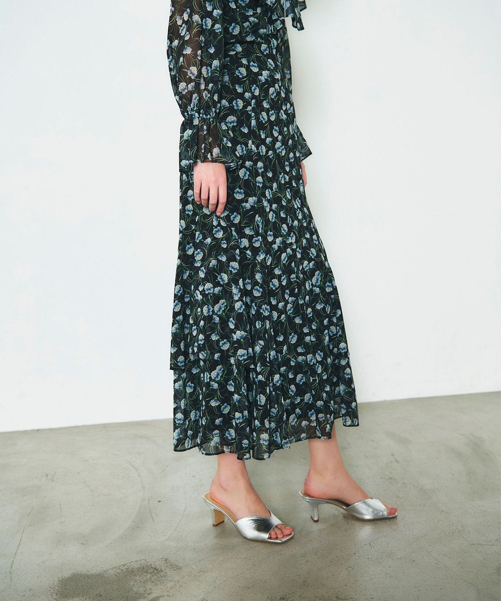 GRACE CONTINENTAL スモールフラワーマーメイドスカート