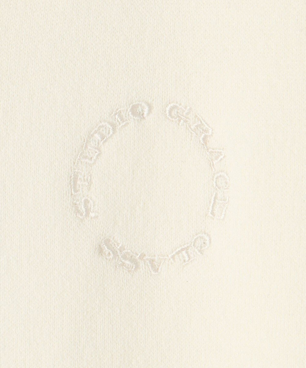 GRACE CONTINENTAL ロゴ刺繍ニットパーカー 