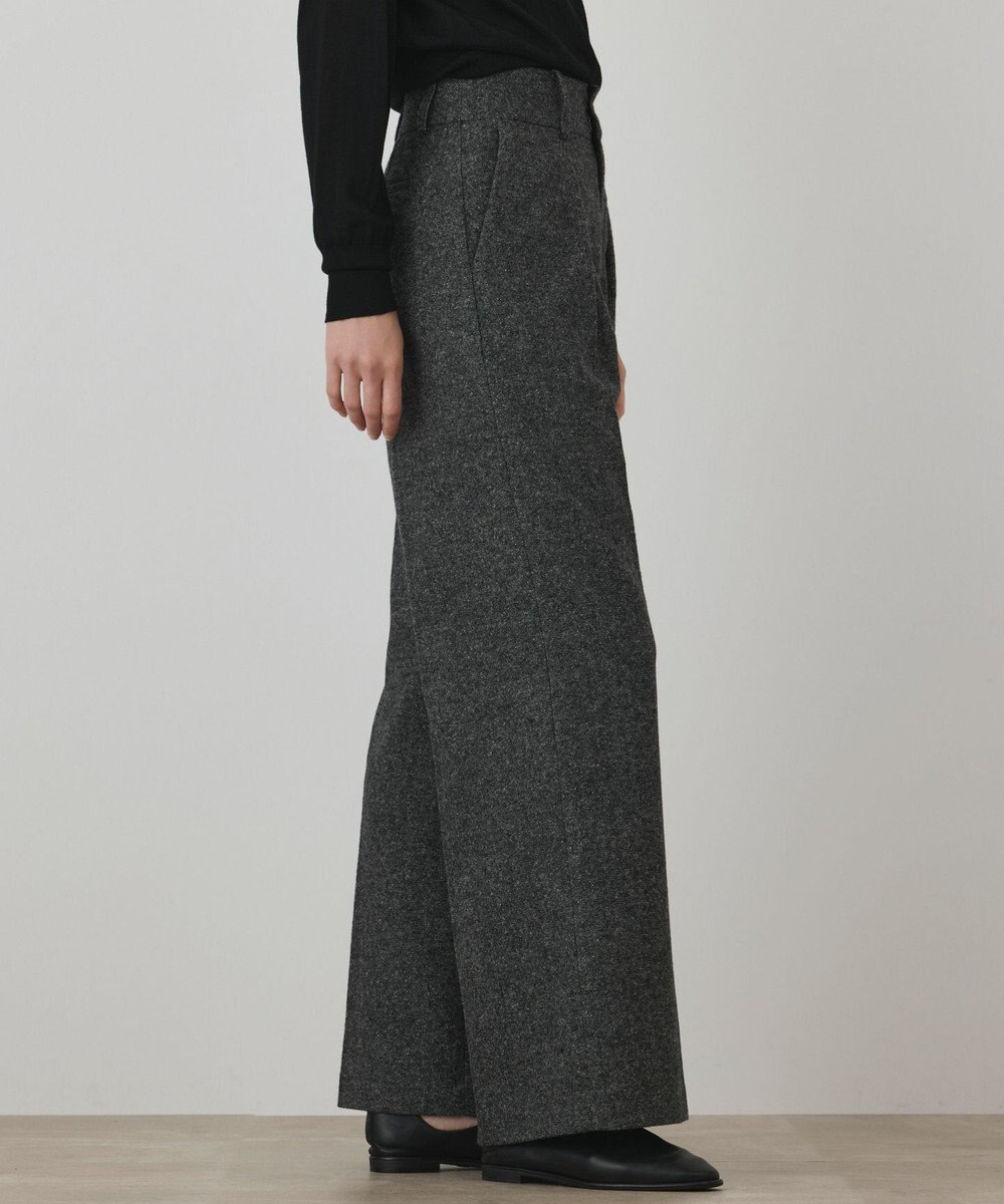 GRACE CONTINENTAL ウールタックワイドパンツ 