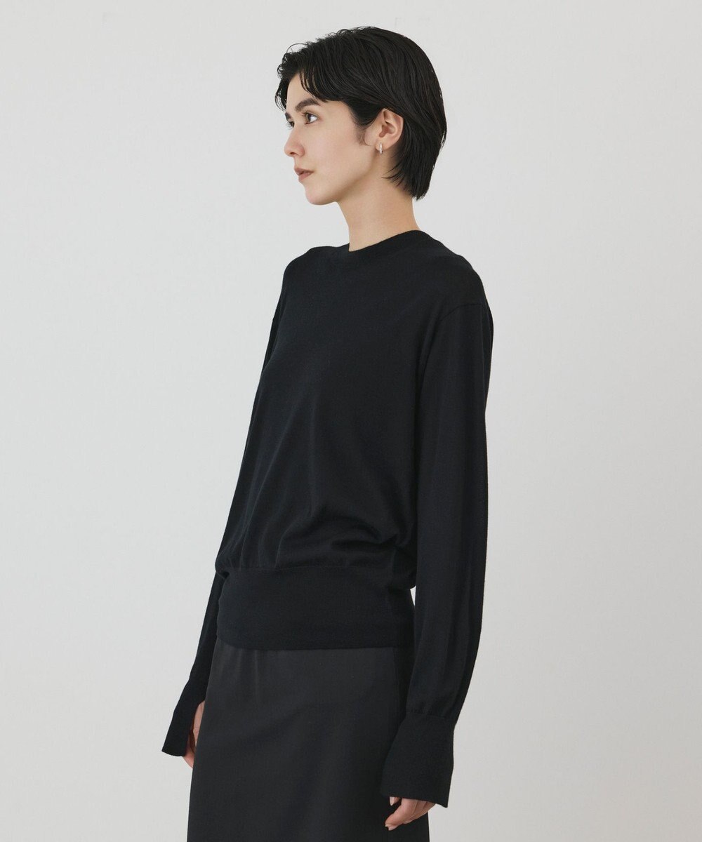 GRACE CONTINENTAL ウールシルククルーニットトップス 