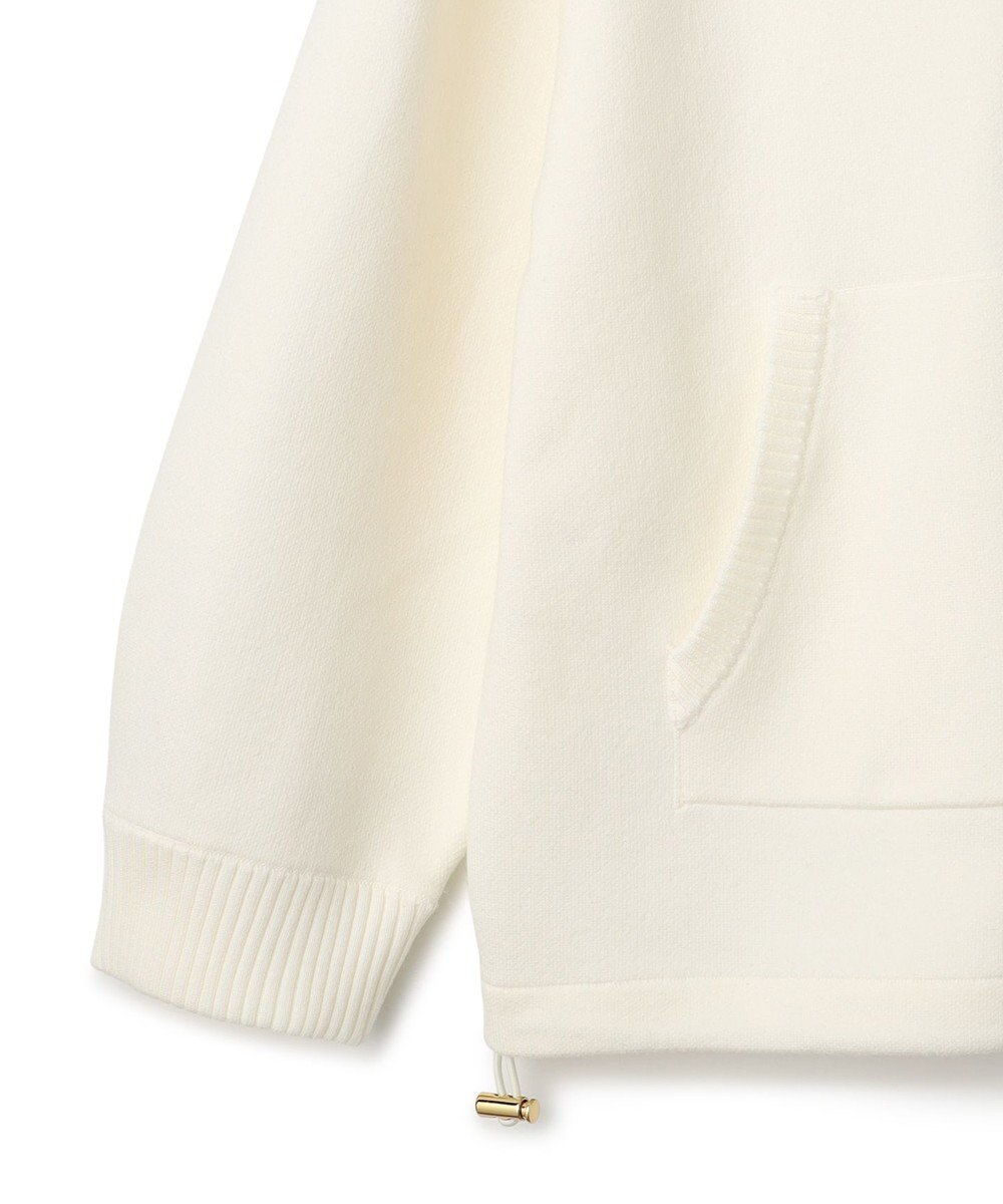 GRACE CONTINENTAL ロゴ刺繍ニットパーカー 