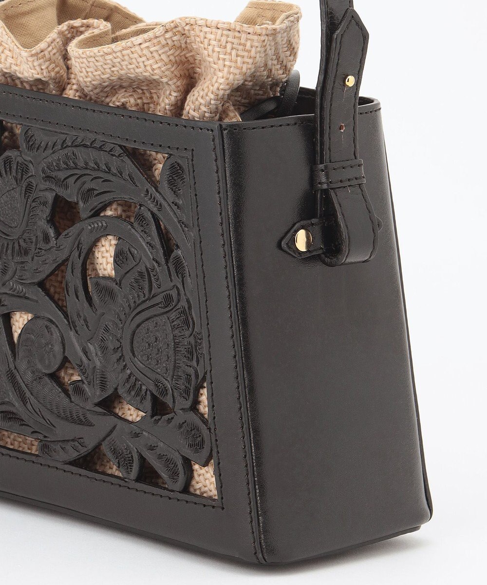 Cutwork box Bag / GRACE CONTINENTAL | GRACE CONTINENTAL