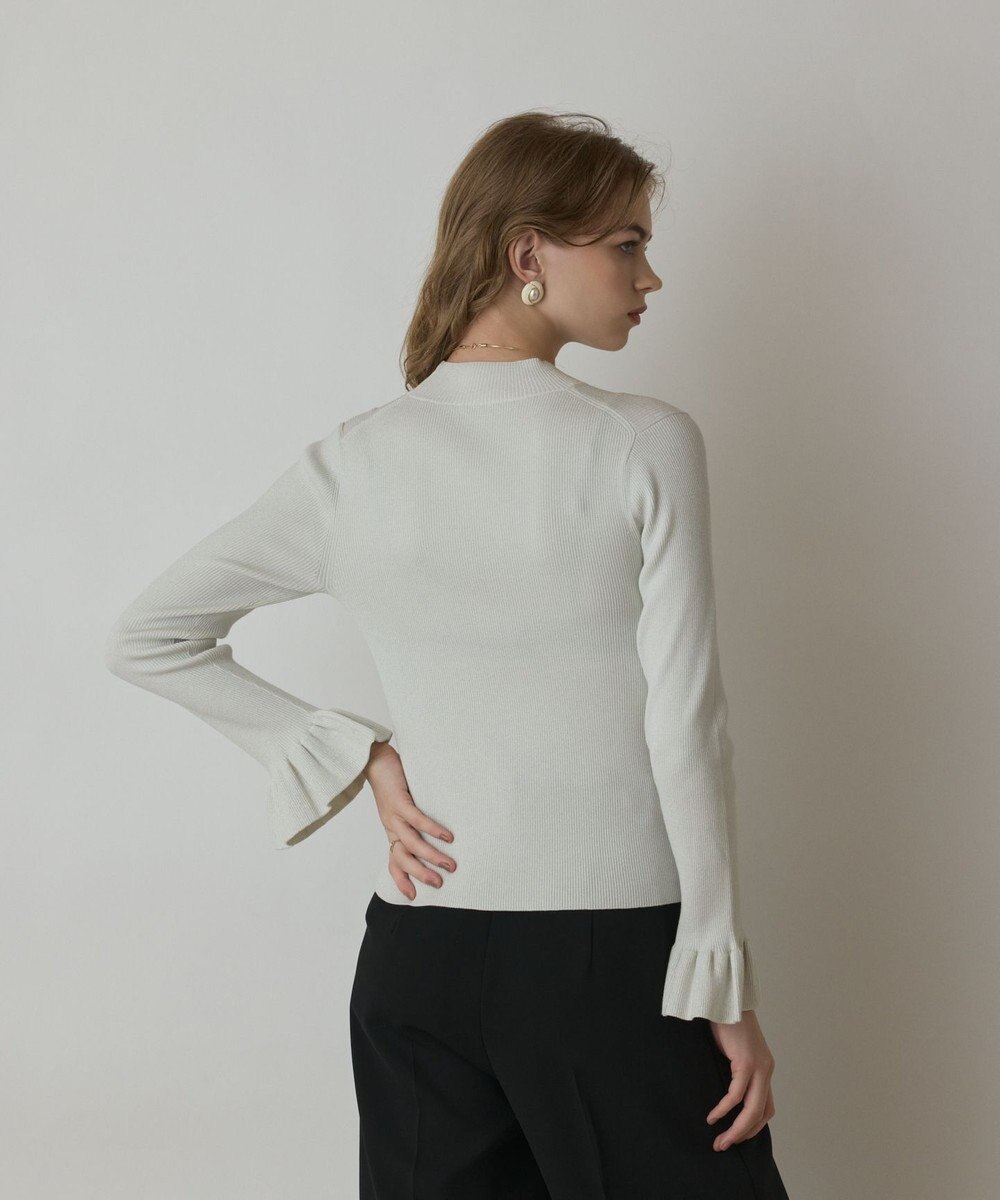 GRACE CONTINENTAL ラメリブニットトップ 