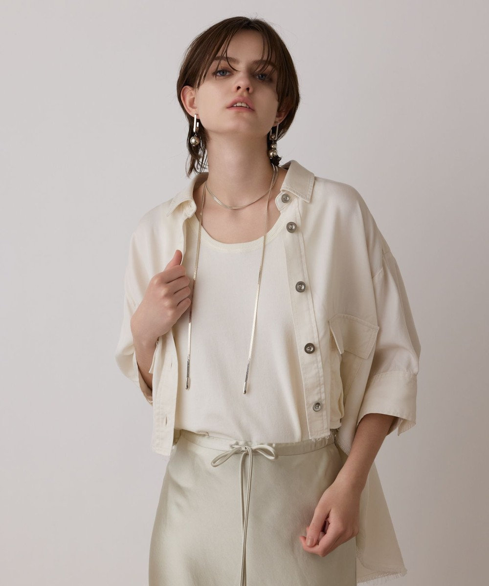 GRACE CONTINENTAL ハーフスリーブルーズシャツ