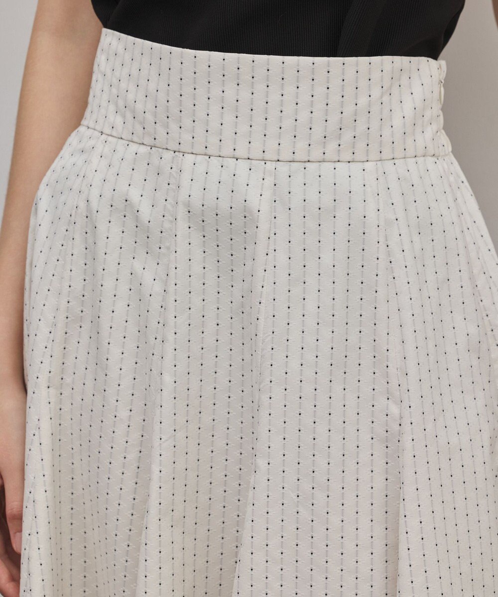 GRACE CONTINENTAL ラメドットタフタジャガードスカート 