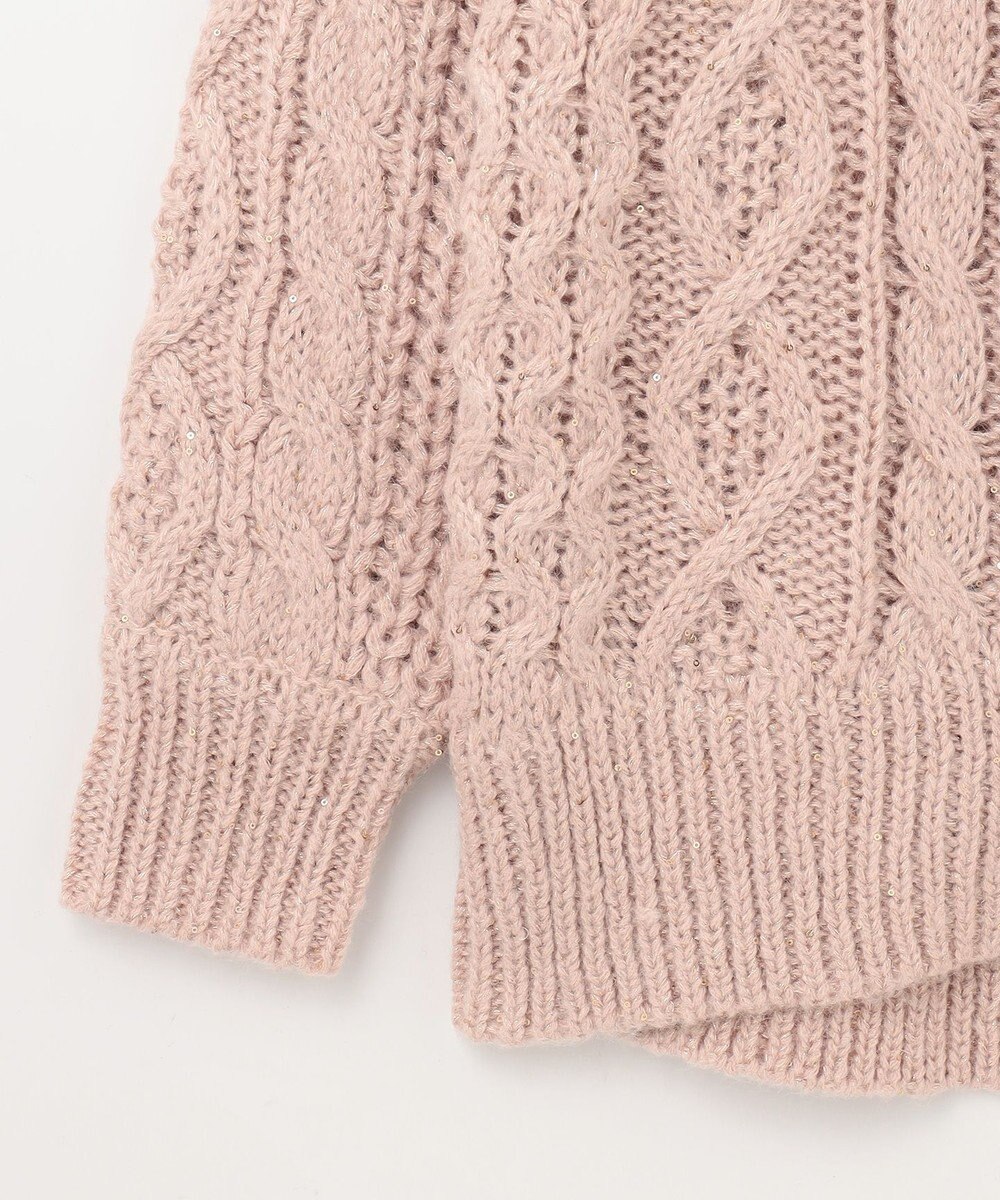 GRACE CONTINENTAL スパングルケーブルニット 