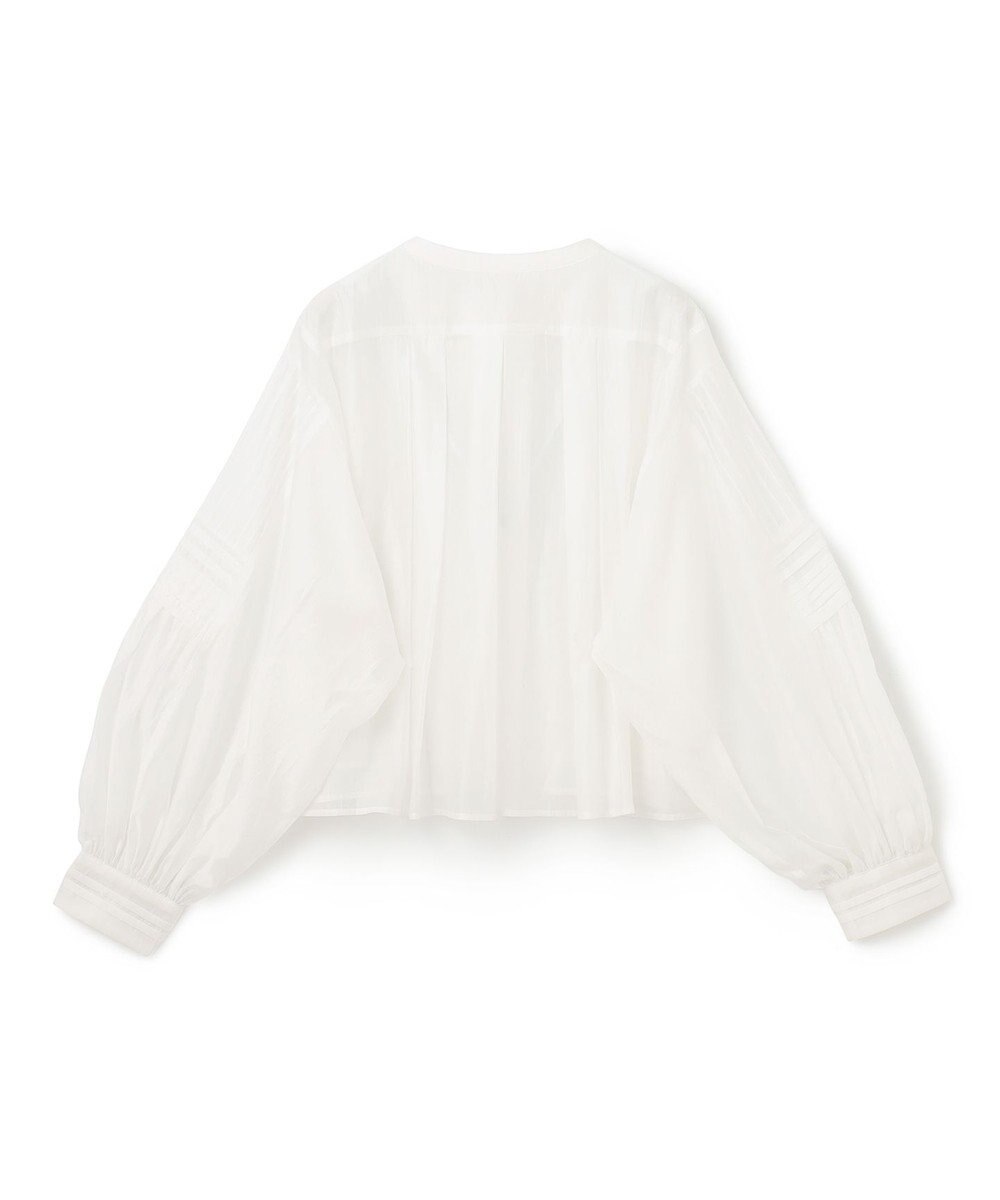 GRACE CONTINENTAL ピンタックショートブラウス 