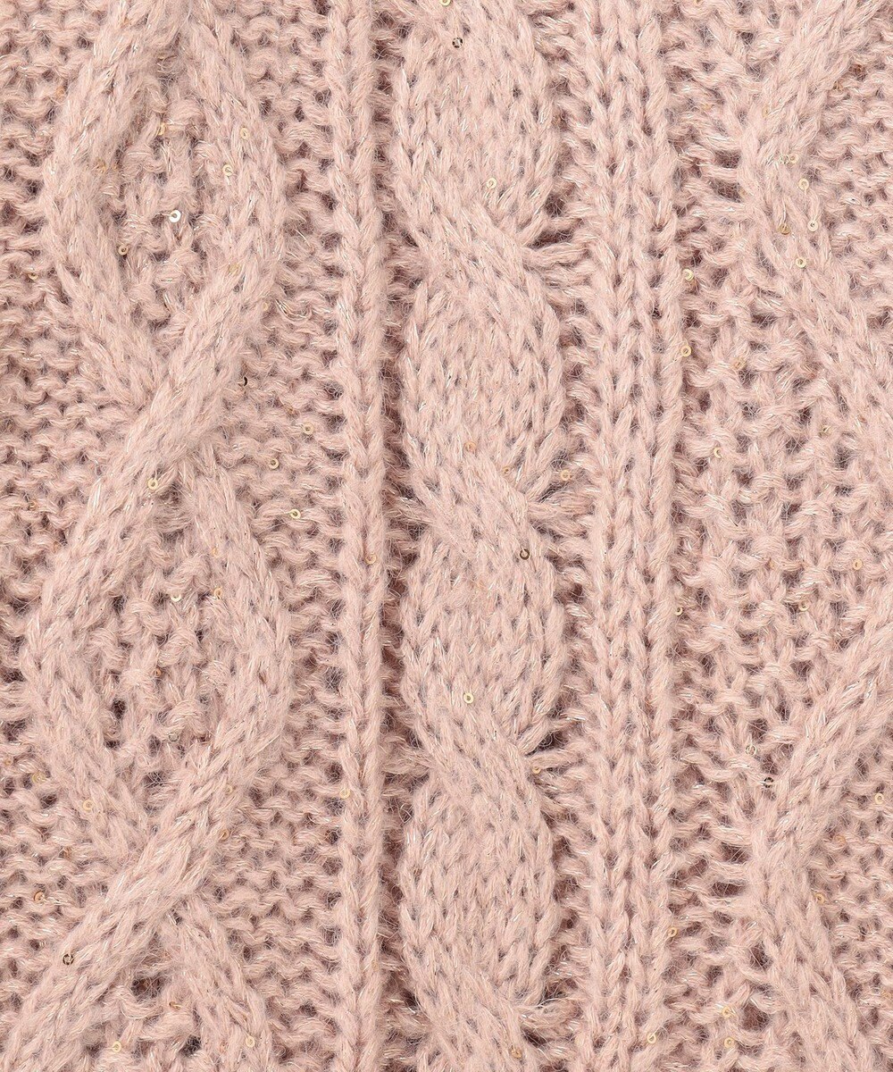 GRACE CONTINENTAL スパングルケーブルニット