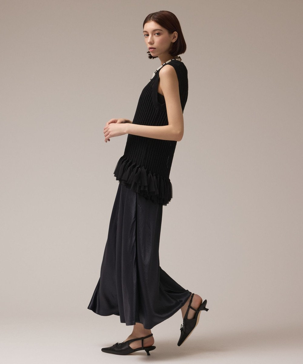 GRACE CONTINENTAL サテンバイアススカート