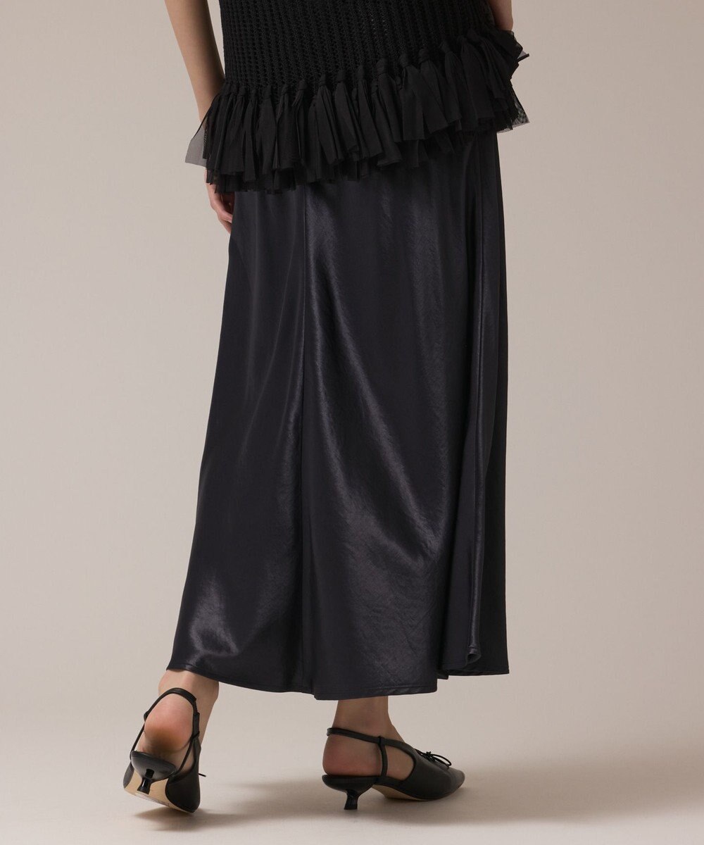 GRACE CONTINENTAL サテンバイアススカート 