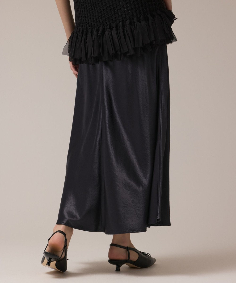 GRACE CONTINENTAL サテンバイアススカート