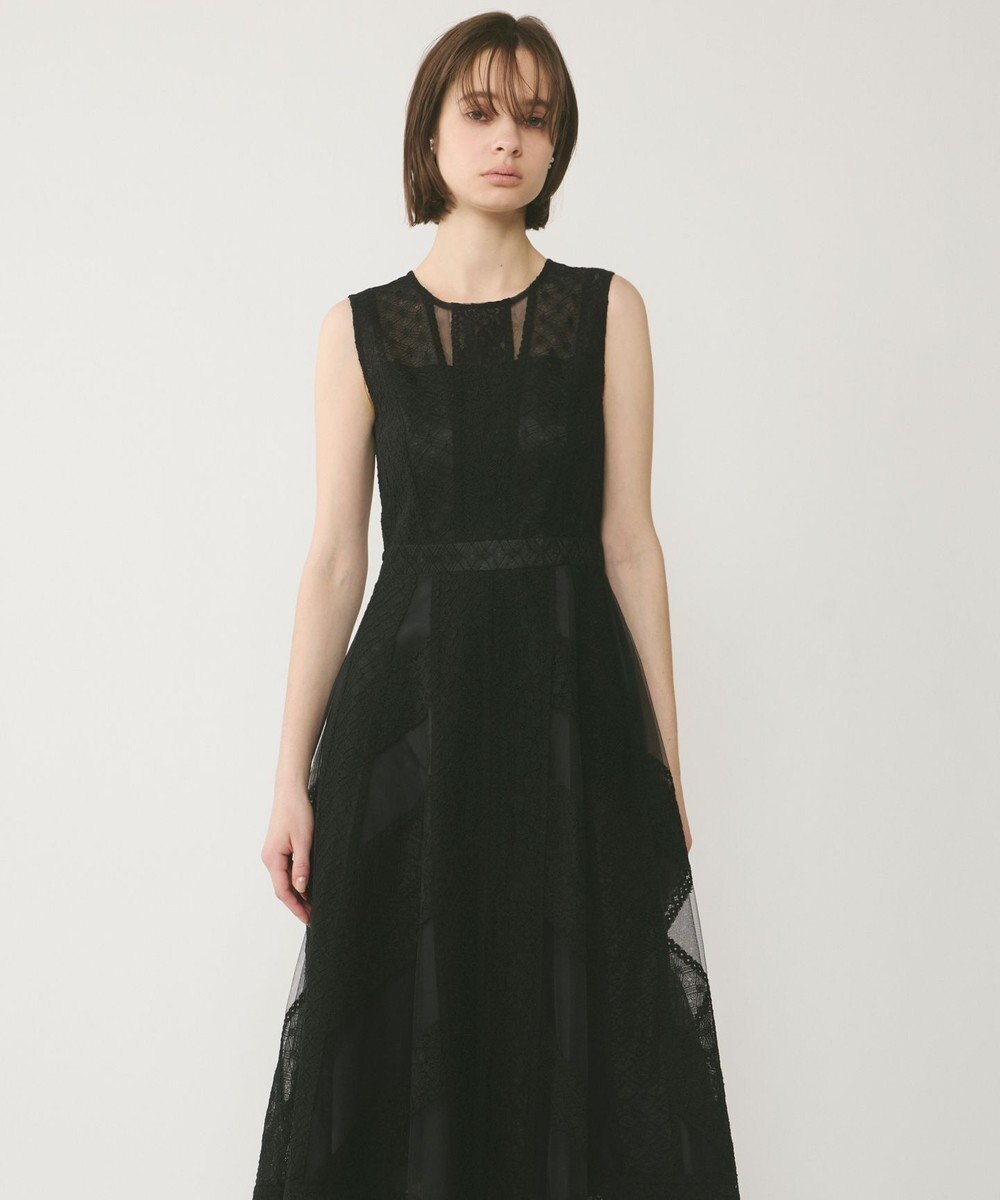 GRACE CONTINENTAL レースパッチワークドレス