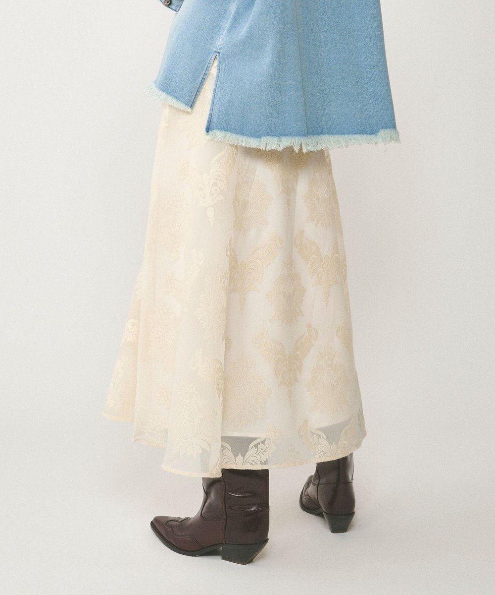 GRACE CONTINENTAL オーナメントロングスカート 