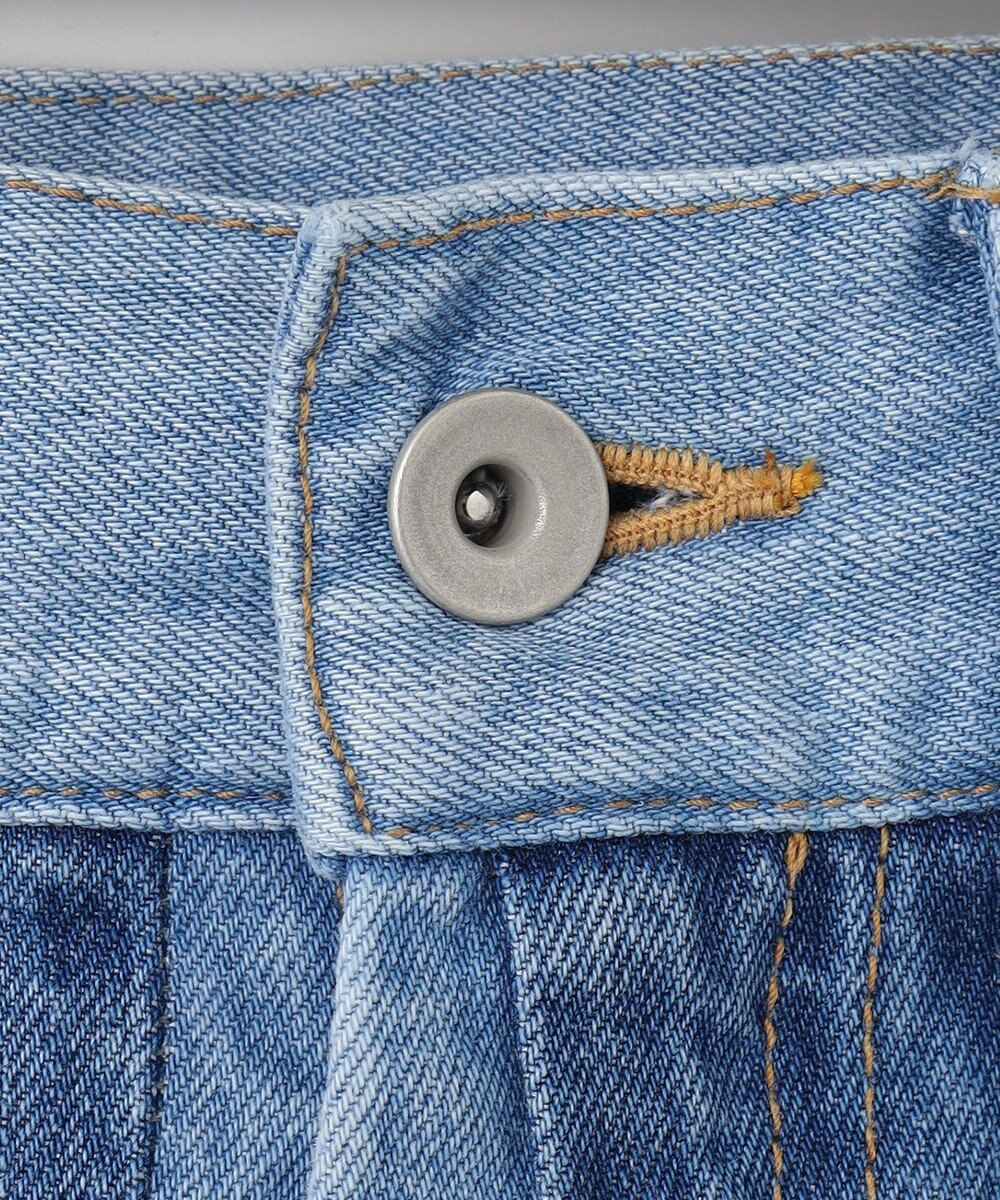 GRACE CONTINENTAL 切替ワイドデニムパンツ 