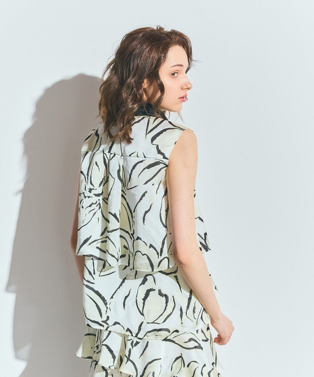 GRACE CONTINENTAL プリントレイヤードノースリーブ 