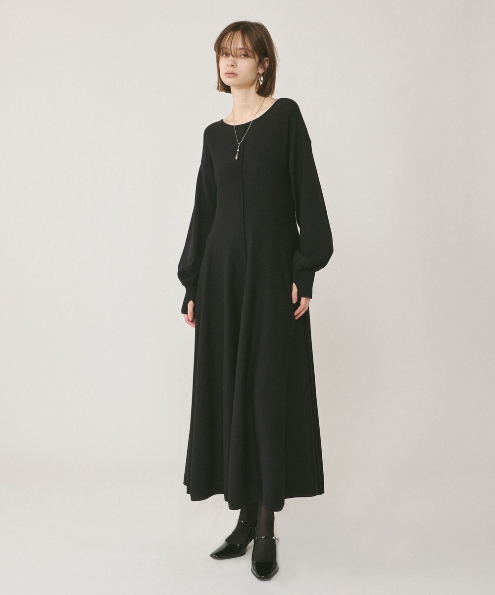 GRACE CONTINENTAL バックオープンニットワンピース