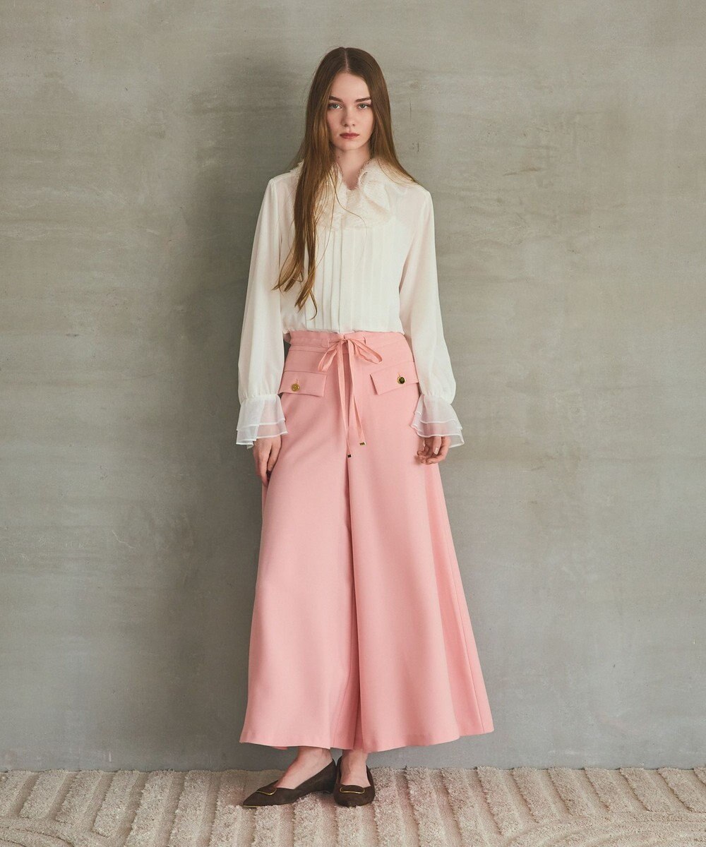 GRACE CONTINENTAL ワイドフレアパンツ 