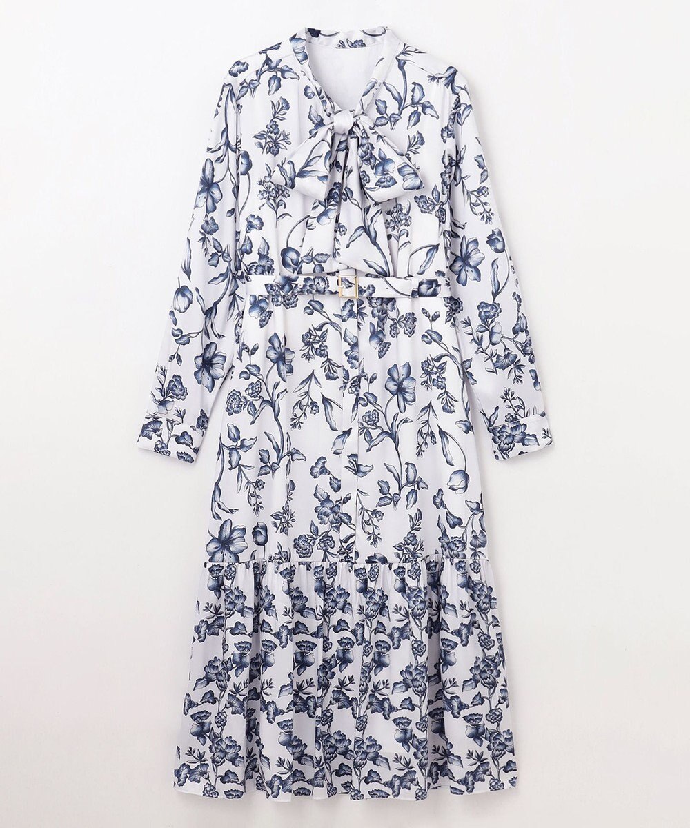 GRACE CONTINENTAL オリエンタルフラワープリントワンピース 