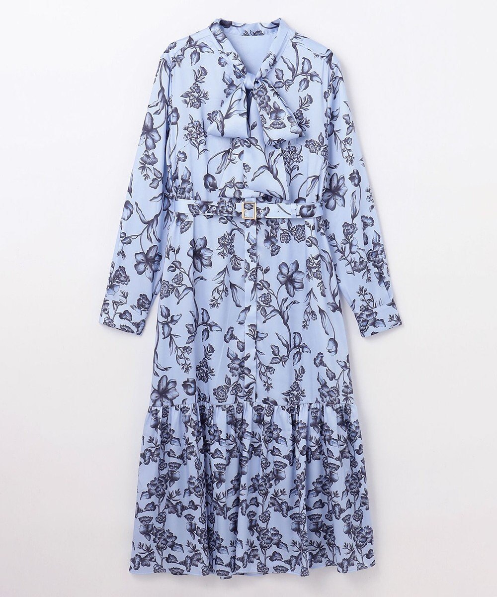 GRACE CONTINENTAL オリエンタルフラワープリントワンピース 